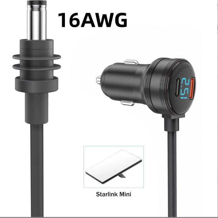 Amazon's Popular Digital Display Car Charger Three-In-One Fourth Generation Mi Mini Ni Car Charger Dc Waterproof Car Charger