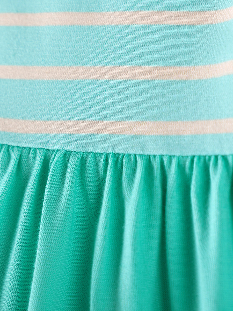 Style Girls' Dress Wholesale, New Autumn Long-Sleeve Striped Baby Cotton Dress