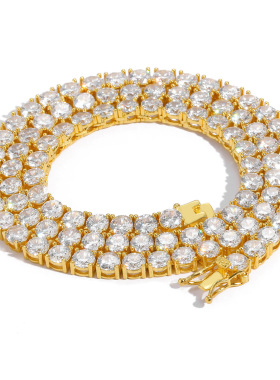 Men's Hip-Hop Tennis Chain Necklace/Bracelet - Zircon Stones