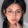S12008 New Butterfly Frame Square Round Face Skinny Face Artifact Mirror Leg Design Fashion All-match Myopic Glasses Frame
