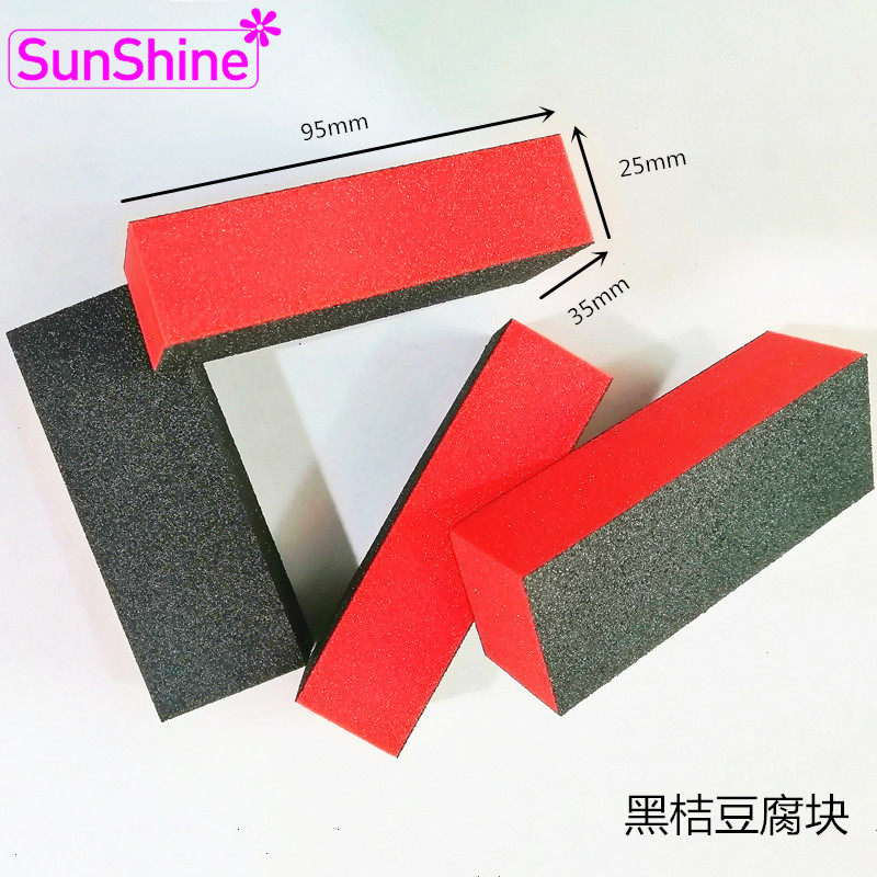 sunshine nail sponge tofu block manicure tool suit finished waterproof sand-free four-side frosted block