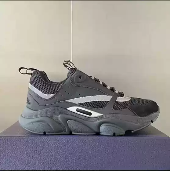 European Station Jogging Fashion Sports Casual Shoes Cowhide Stitching Mesh Breathable Thick Bottom Color Block B22 Torre Shoes for Men