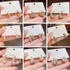 Real Gold Electroplated Fashion Jewelry, Simple and Exquisite Ear Clips for Women, Versatile and Stylish Geometric Earrings, Wholesale Ear Accessories