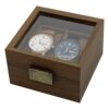 [Retro Edition] in stock Wholesale Black Walnut Wooden Double Watch Storage Box Watch Box Couple Watch Box