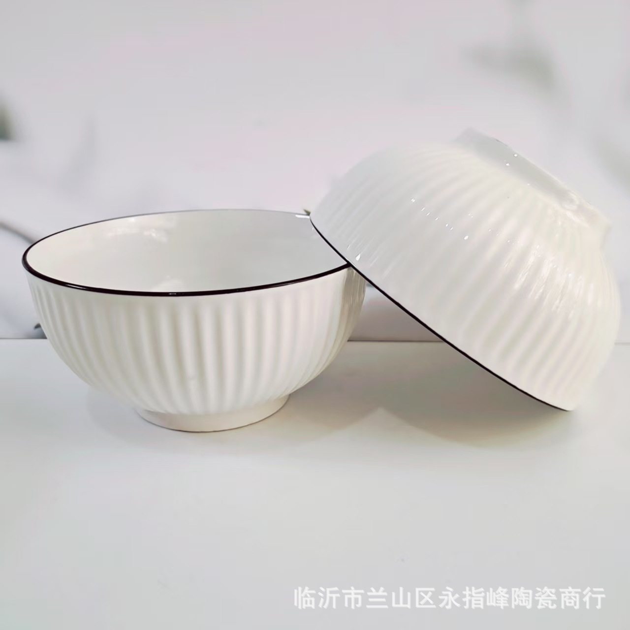 Japanese-style ceramic bowls and plates suit Yamada bowls and plates soup dishes hotel household ceramic bowls and plates wholesale