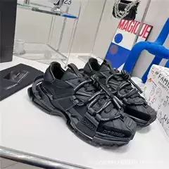 European station new spring genuine leather men's breathable platform sneaker sneakers daddy shoes couple shoes low top men's shoes