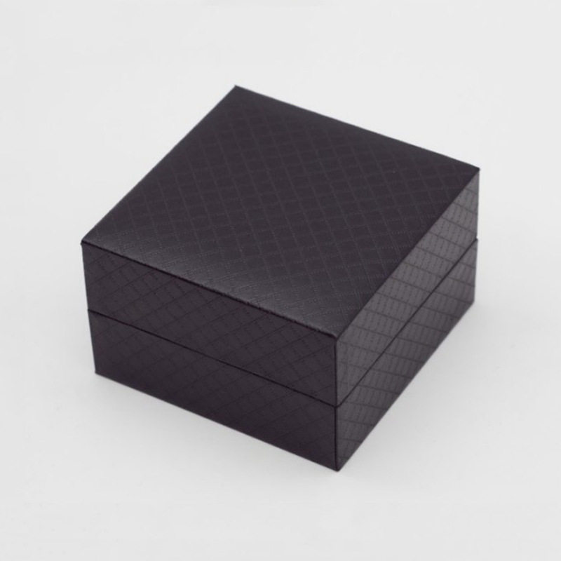 High-End Flip-Top Watch Box, Square Accord Pattern Watch Box, High-End Bracelet Jewelry Watch Storage Packaging Watch Box