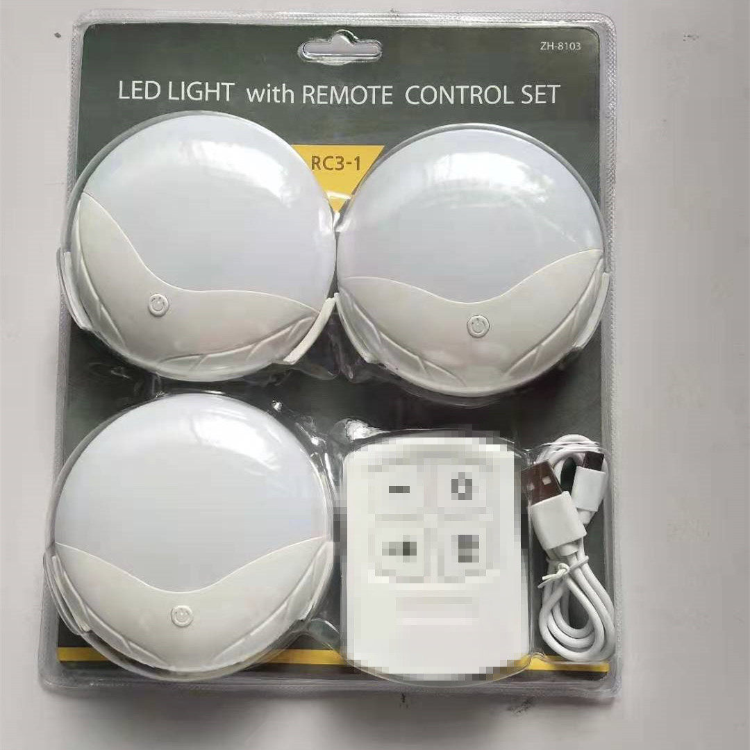 Wireless Remote Control Pat Light Touch Lighting Reading Night Light Car Interior Decoration Light Home Creative Gift Cabinet Light