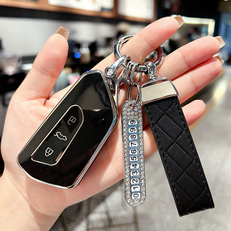 Applicable to Volkswagen Golf 8 key case car id4xcrozz lingdu L bag id6 border shell buckle Tuang X/pro