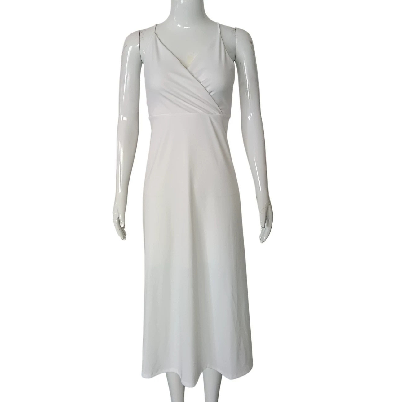 French Style Maxi Dress Elegant Spaghetti Straps Lightweight Fabric Summer Beachwear Wholesale Available