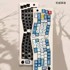 ABM066 three-mold Alice mechanical keyboard Gasket structure Bluetooth Knob VIA customized kit