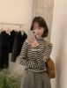Imiss Autumn Korean Minimalist Style Basic Versatile Slimming Half Turtleneck Knitted Sweater for Women H01233