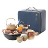 Outdoor Tea Brewing Set for Home Indoor Use, Including a Tea Brewing Stove, Electric Ceramic Stove, and Kettle with Logo