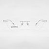 Retro special-shaped frameless glasses Danyang 6016 frameless pure titanium glasses frame ultra-light glasses frame female myopia titanium frame