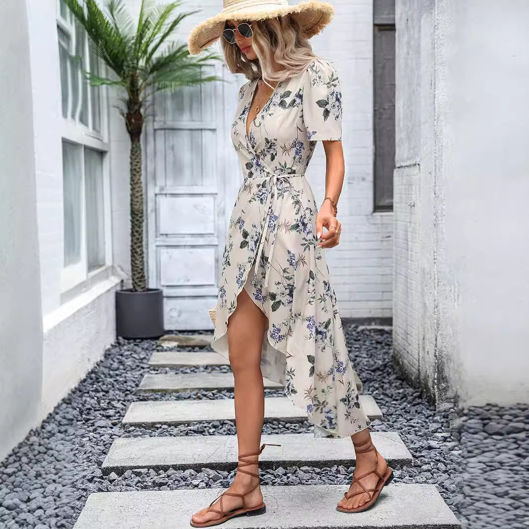 Casual Vacation Dress Womens Relaxed Fit Lightweight Fabric Versatile Style Perfect for Summer Getaways Wholesale