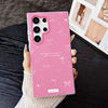 Suitable for Samsung S25Ultra Bow English Mobile Phone Case S24 Pure Color A56 Jelly Two-In-One A16 Girl