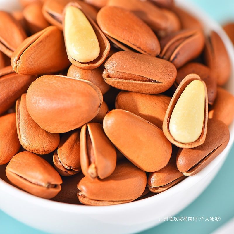 Bean Bear Northeastern Pine Nuts 502g Canned Net Weight Hand-Peeled Open Pine Nuts New Arrival Nuts Dried Fruit Snacks