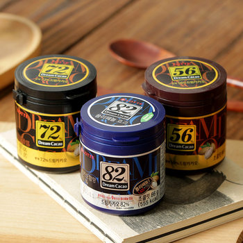 Korean Imported Lotte Lotte Dark Chocolate Beans 56% 72% 82% Bitter Chocolate Snacks Pure Cocoa Butter