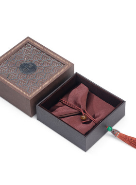 文玩盒 传承礼盒正方精美抽屉盒手串手链项链礼品包装盒 现货