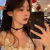 Wine Red Rose choker necklace ~ hot girl atmosphere collar female niche design velvet necklace 2023 New