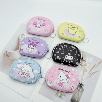 New Cartoon Coin Purse Kulomi Children's Hand Wallet Coin Bag Female Student Storage Bag Cute PU