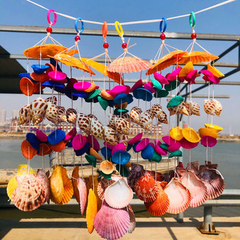 Conch Shell Wind Bell Crafts Hanging Door Ornaments Pendants Night Market Tourist Attractions Souvenirs Gift Wholesale