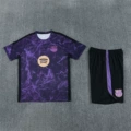 2627 short-sleeved barcelona purple camouflage color [joint model]