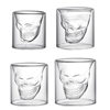 Heat Resistant Glass Factory Wholesale Creative Skull Cup Pirate Skull Cup Double Layer Beer Cup