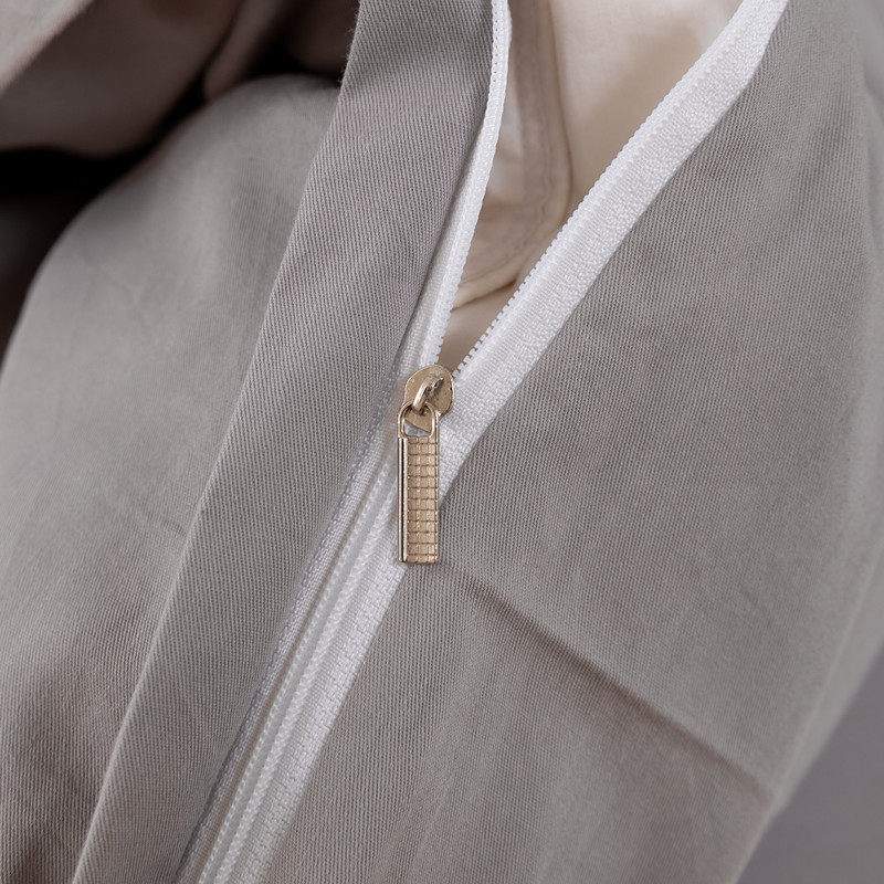 Cotton Four-Piece Set Modern Simple Solid Color Quilt Cover Student Dormitory Single Quilt Cover Pure Cotton Three-Piece Set Nantong Wholesale