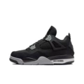 Aj4 white and black canvas