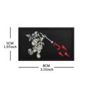 V01840-1 filipino fast food pirate black beard (black and white)