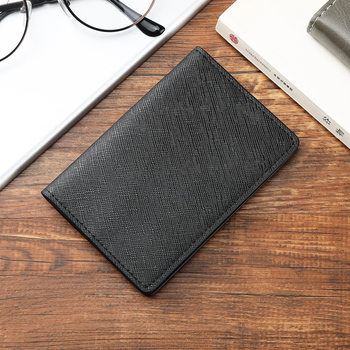 Cross-Border Hot-Selling First-Layer Cowhide Card Holder, Ultra-Thin Cowhide Card Holder, Anti-Theft Card Holder, Unisex Card Holder