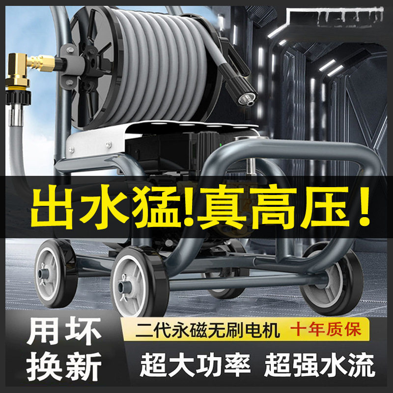 Julong Black Cat High Pressure Car Washer 220V Household Water Portable Cleaning High Power Booster Water Pump