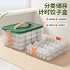 Large-Capacity Dumpling Box Multi-Layer Food Sealed Crisper Kitchen Refrigerator Organization Quick-Frozen Storage Box with Lid New Style