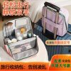Shuxin Cosmetic Bag with Large Opening, Vertical Large-Capacity Cosmetic Storage Bag, Office Desk Organizer Bag, Pencil Case