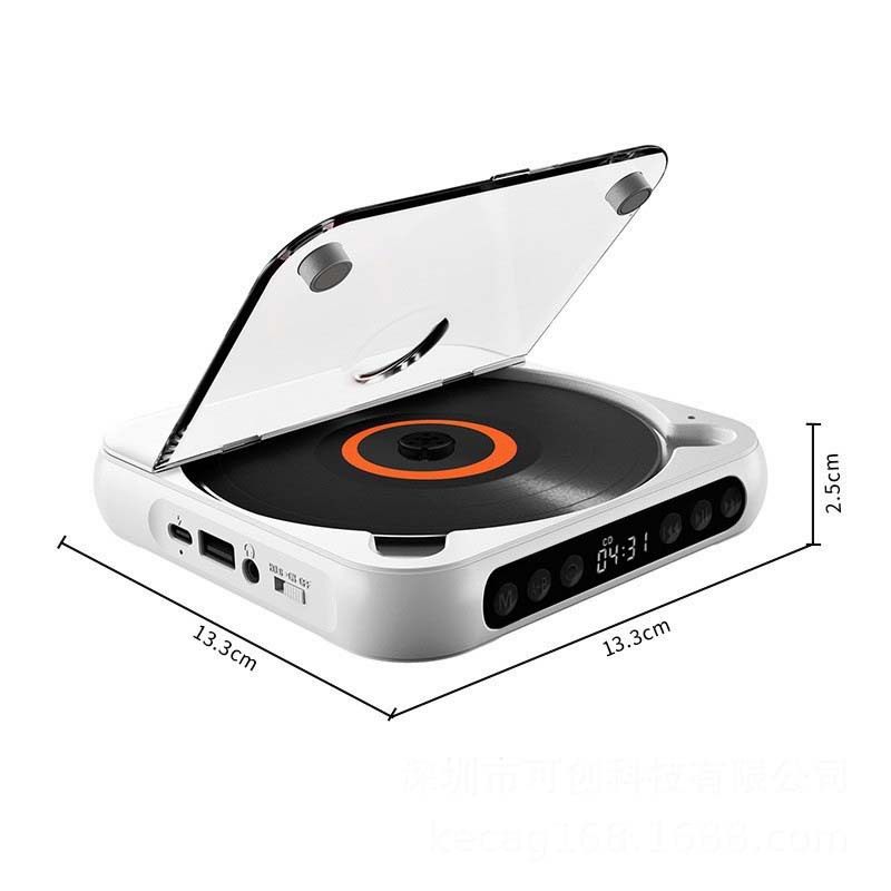 Bluetooth Cd Player Repeater, Thin and Light Walkman, English Listening Album Cd Mini Player, Home Speaker