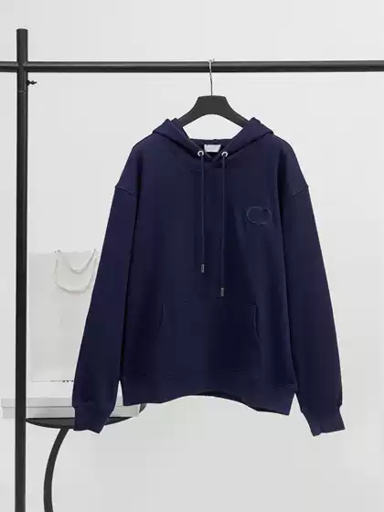 Correct Version Cross-Border 2026 New Style Letter Logo Distressed Print Embroidery Casual Loose Hooded Long-Sleeve Sweatshirt