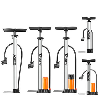 Bicycle Inflatable Cylinder Electric Vehicle Motorcycle Car Household Barometer Universal Stainless Steel Inflatable Cylinder High Pressure