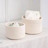 Desktop Cotton Rope Storage Basket, Hand-Woven Storage Basket, Miscellaneous Storage Basket, Storage Basket Cross-Border Wholesale