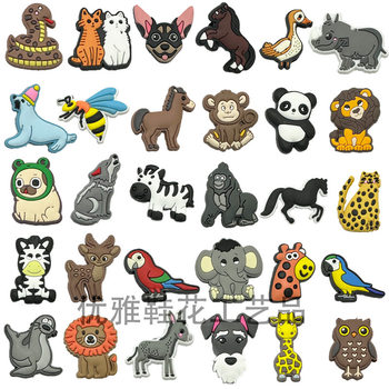New Cartoon Animal World Clogs Shoes Flower Shoes Jewelry Shoes Accessories Shoes Decoration Shoe Buckles Shoe Accessories Pvc