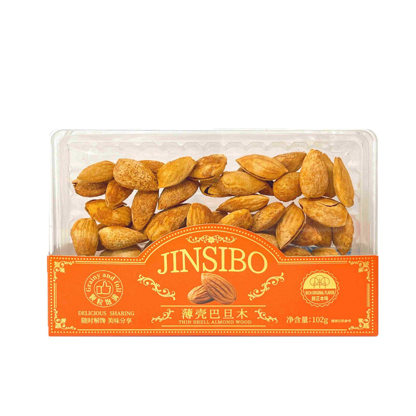 Kingsport Thin-Shell Almonds 102g Casual Snacks, Nuts to Satisfy Cravings, Dried Fruits, Office Snacks