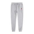 Light gray pants-red label