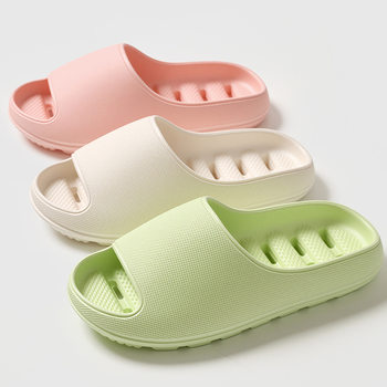 Excellent Bathroom Shower Leakage Quick-Drying Thick-Soled Sandals for Women Summer Indoor Household Anti-Slip and Deodorant Family Home Men