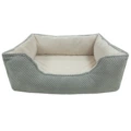 Pineapple velvet square nest light gray