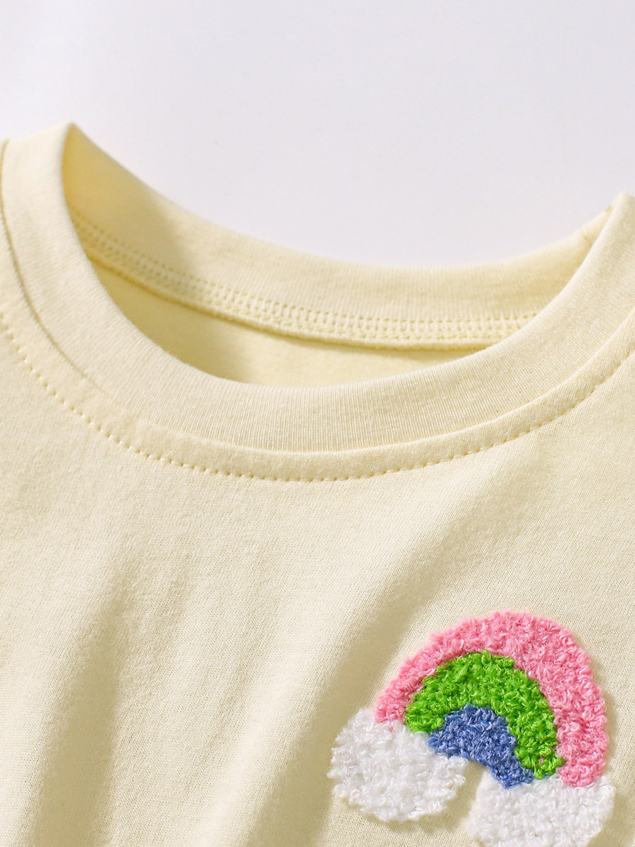 Cute Girls' Dress, Ruffle Sleeve Cotton Kids' Dress, Summer Girls' Tulle Skirt