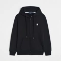 Zipper style black with white label