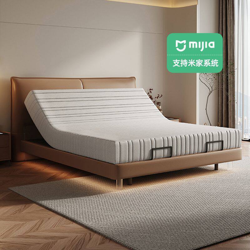 Intelligent Adjustable Master Bedroom King-Size Bed Zero-Gravity Double Electric Function Suspended Light Luxury Leather Bed Soft-Packed Bed