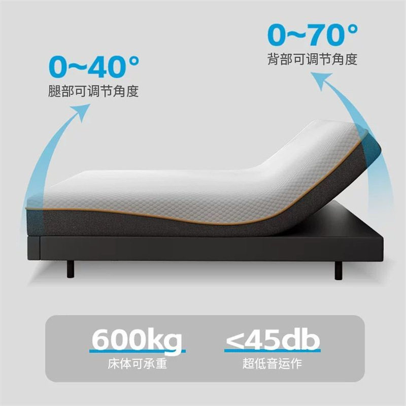 Electric Mattress Memory Foam Intelligent Adjustable 1.8m Zero Gravity Fully Automatic Bedroom Double Bed Massage Function