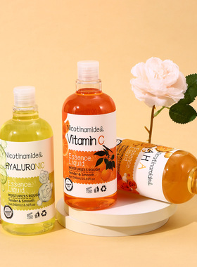跨境面部透明质酸精华液AHA, Vitamin C & Hyaluronic Acid Serum