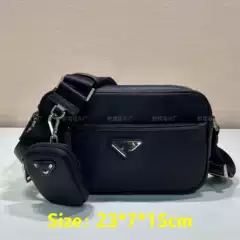 P Brand Replica Men's Crossbody Bag, Shoulder Bag, Commuter Nylon Parachute Messenger Bag Two-In-One Clutch Bag